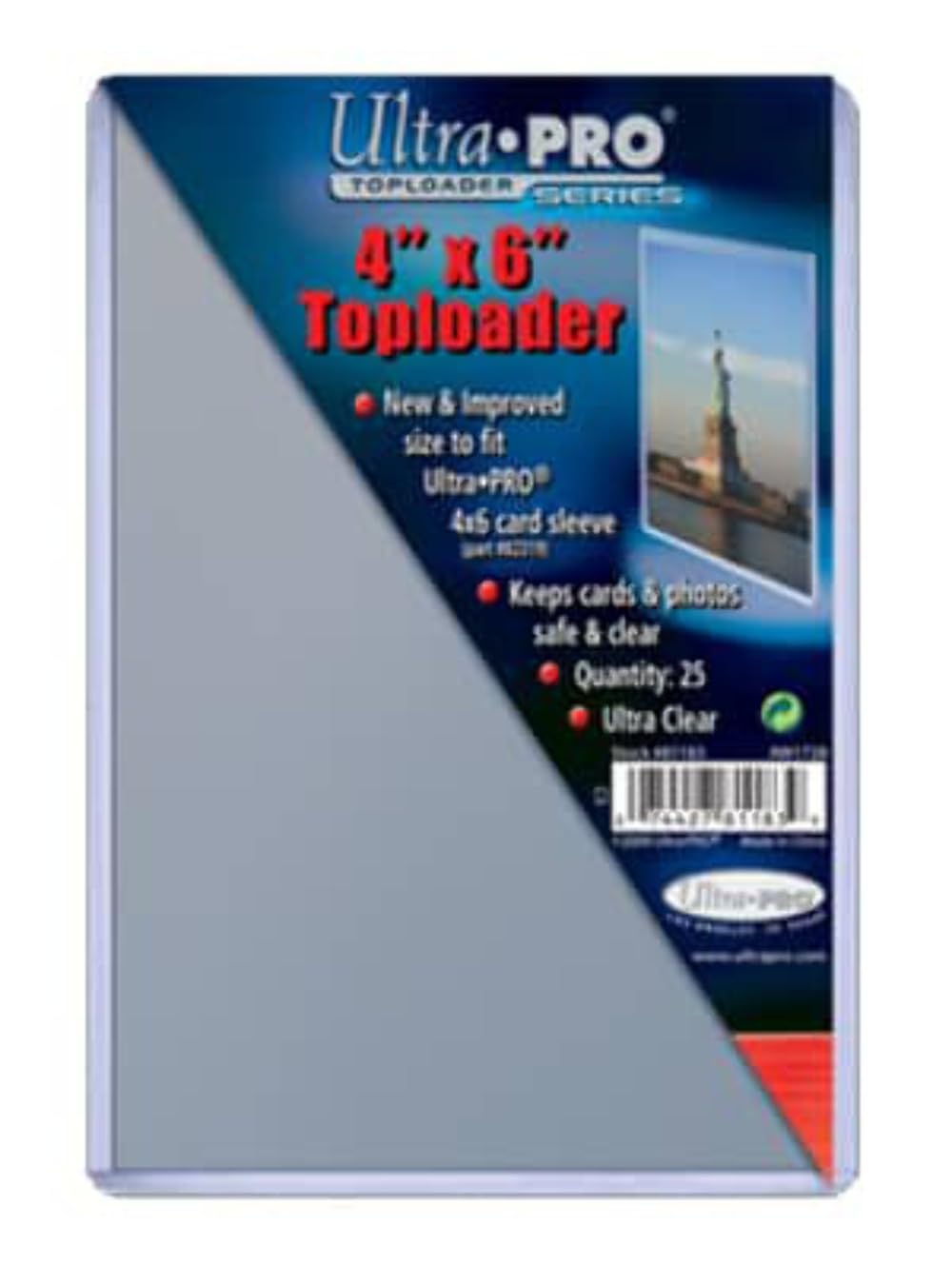 Ultra Pro 4x6 Toploader protects photos and cards with crystal-clear rigidity.