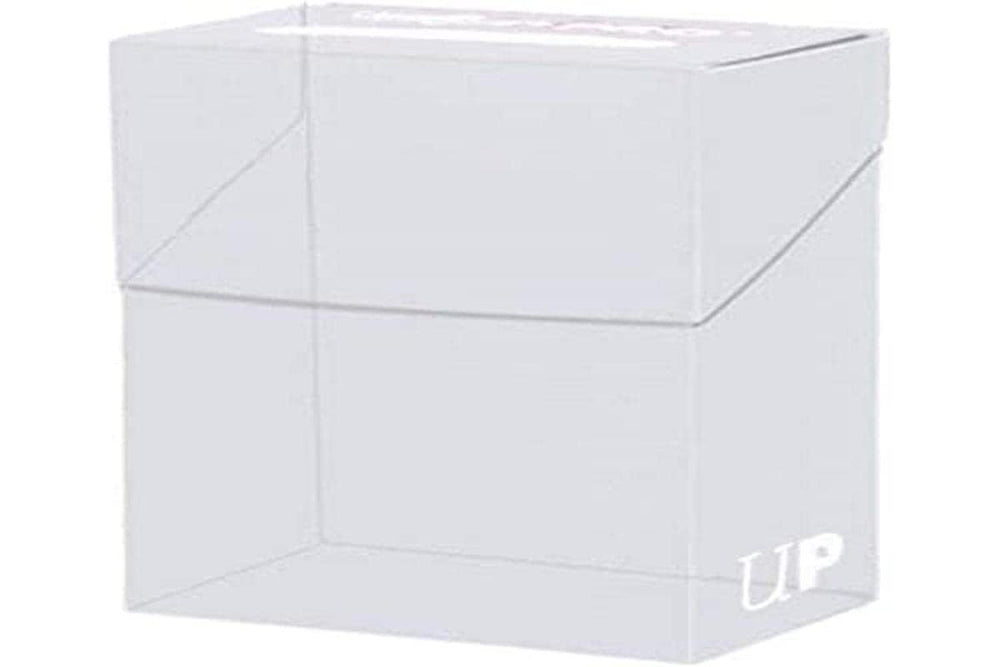 Ultra PRO 80-card deck box clear portable design for on-the-go play.