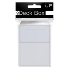 Ultra PRO 80-card deck box clear side view, keeps cards organized during travel.