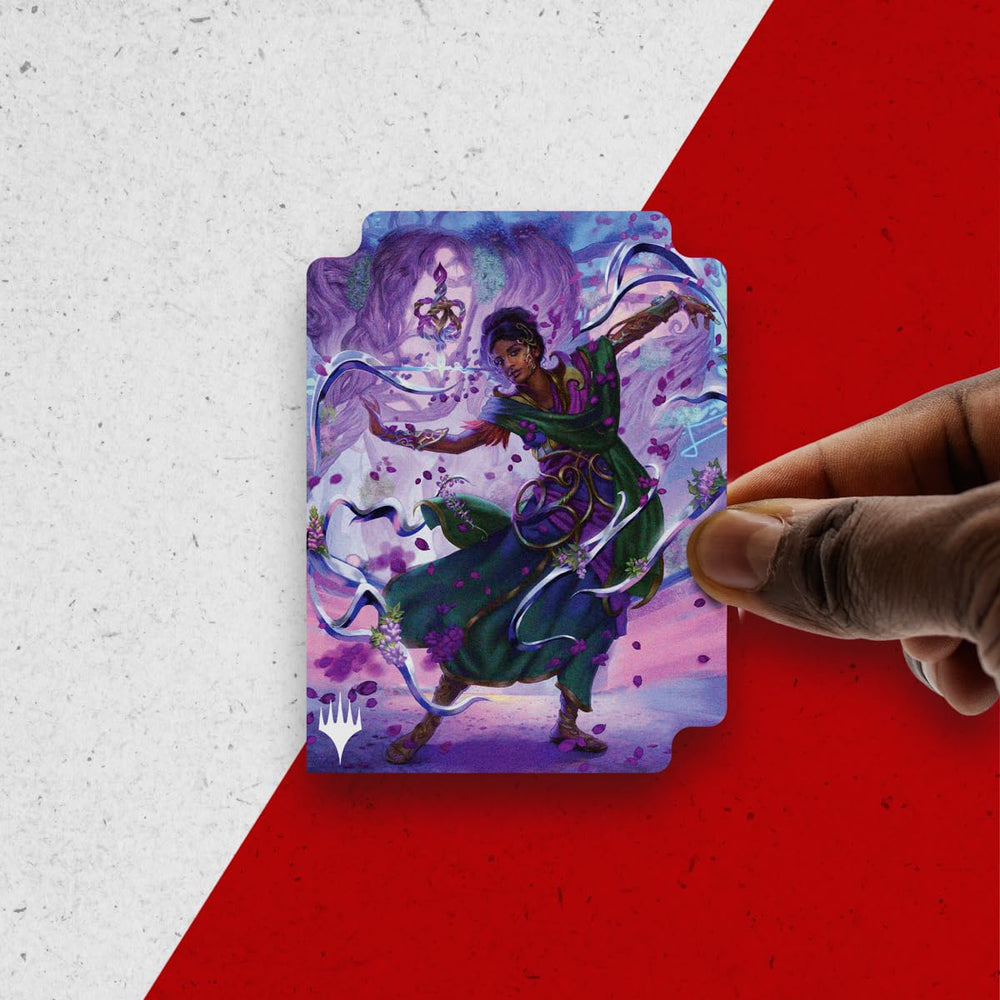 Ultra Pro Aetherdrift Avishkar divider in use for organized decks.