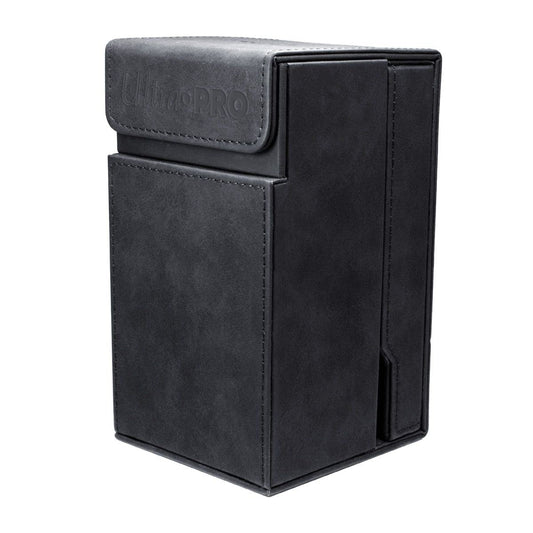 Ultra PRO Alcove Dice Tower exterior in soft suede finish keeps dice secure.