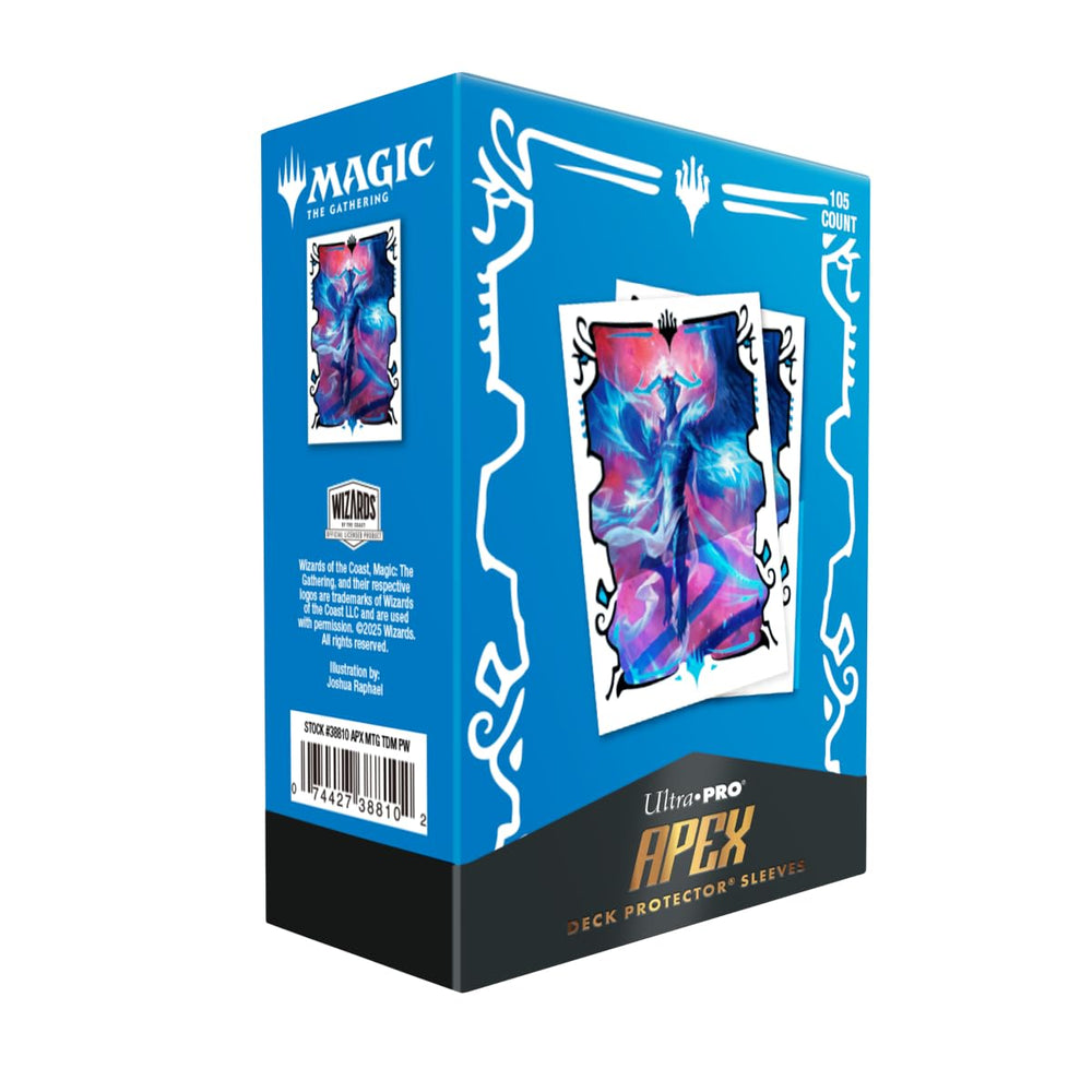 Ultra PRO Apex sleeves with textured back provide premium feel and smooth shuffling.