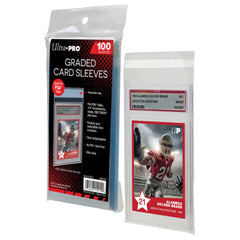 Ultra PRO card sleeves with resealable closure protect and display cards securely.