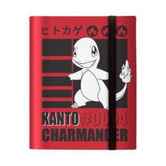 Ultra PRO Charmander 9-Pocket PRO-Binder front view keeps Pokémon cards organized and accessible