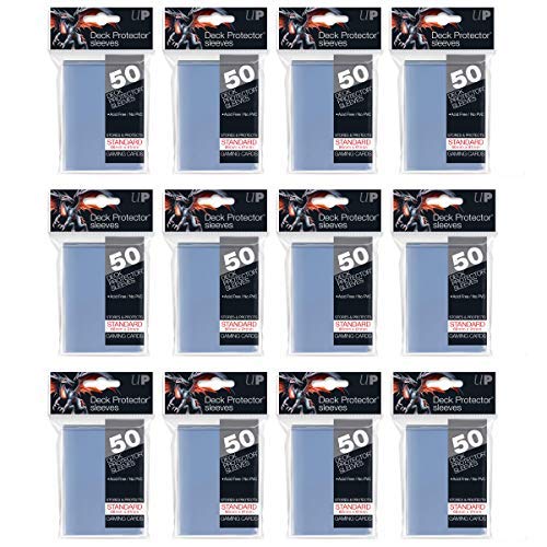 Ultra Pro clear deck sleeves protect cards while staying easy to shuffle.