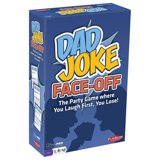 Ultra Pro Dad Joke Face-Off deck with 600 jokes, ideal for lively family game nights.