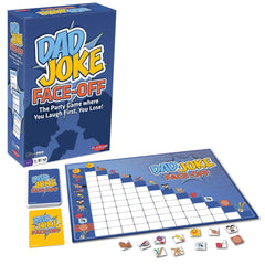 Ultra Pro Dad Joke Face-Off two-player setup testing your poker face in friendly competition.