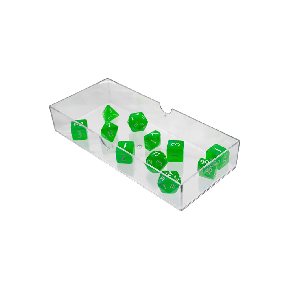 Ultra PRO Eclipse 11 lime green storage box keeping up to 40 dice organized.