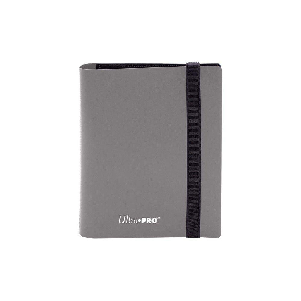 Ultra Pro Eclipse 2 Pocket Binder Smokey Grey front cover showing compact card organization.
