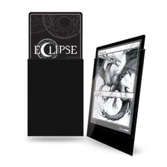 Ultra Pro Eclipse Gloss sleeve pack shot showing 100-count Jet Black protectors
