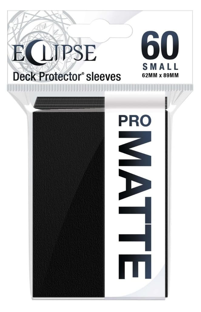 Ultra Pro Eclipse Matte small sleeves front view with matte finish.