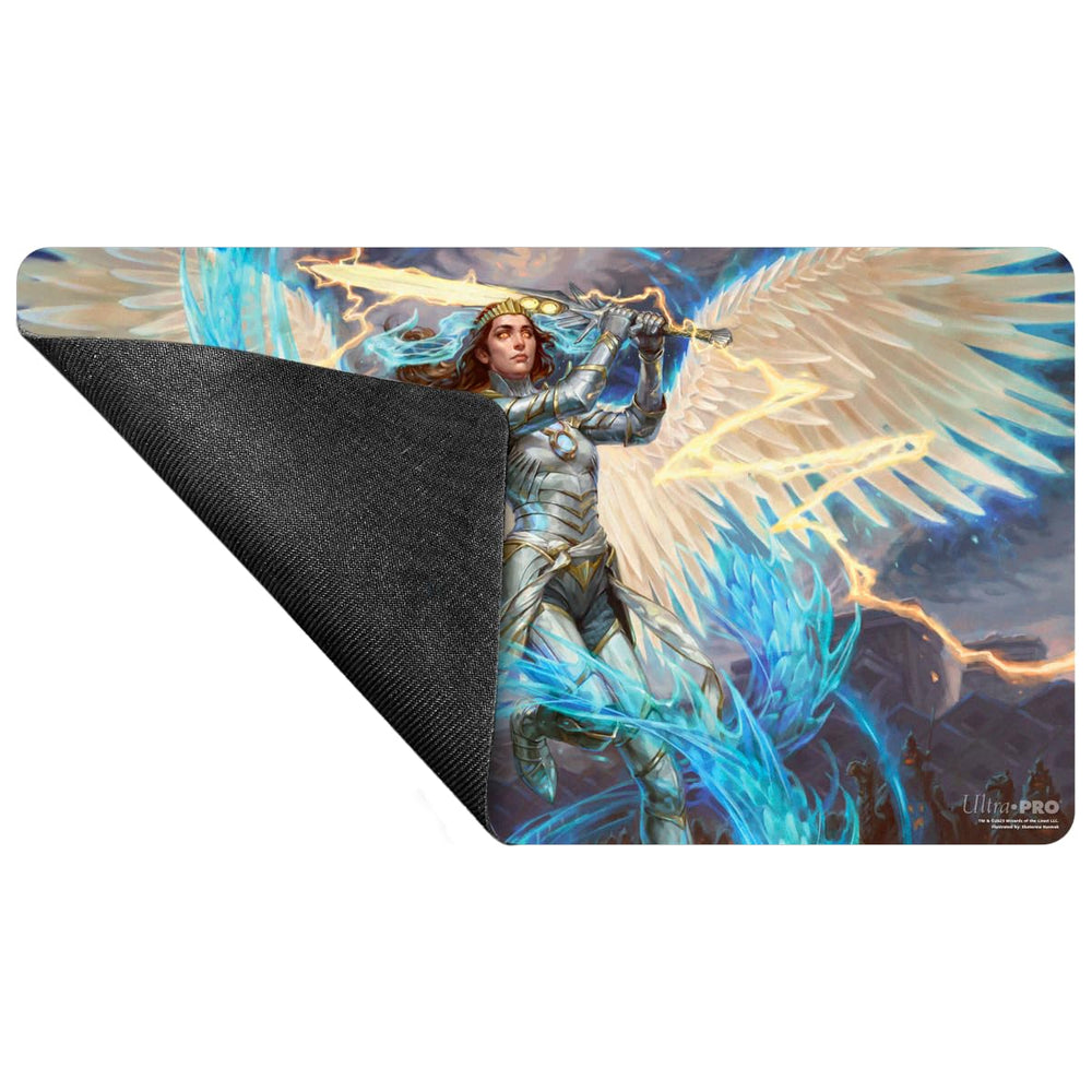 Ultra Pro exclusive Elspeth Storm Slayer art playmat showcasing premium MTG artwork
