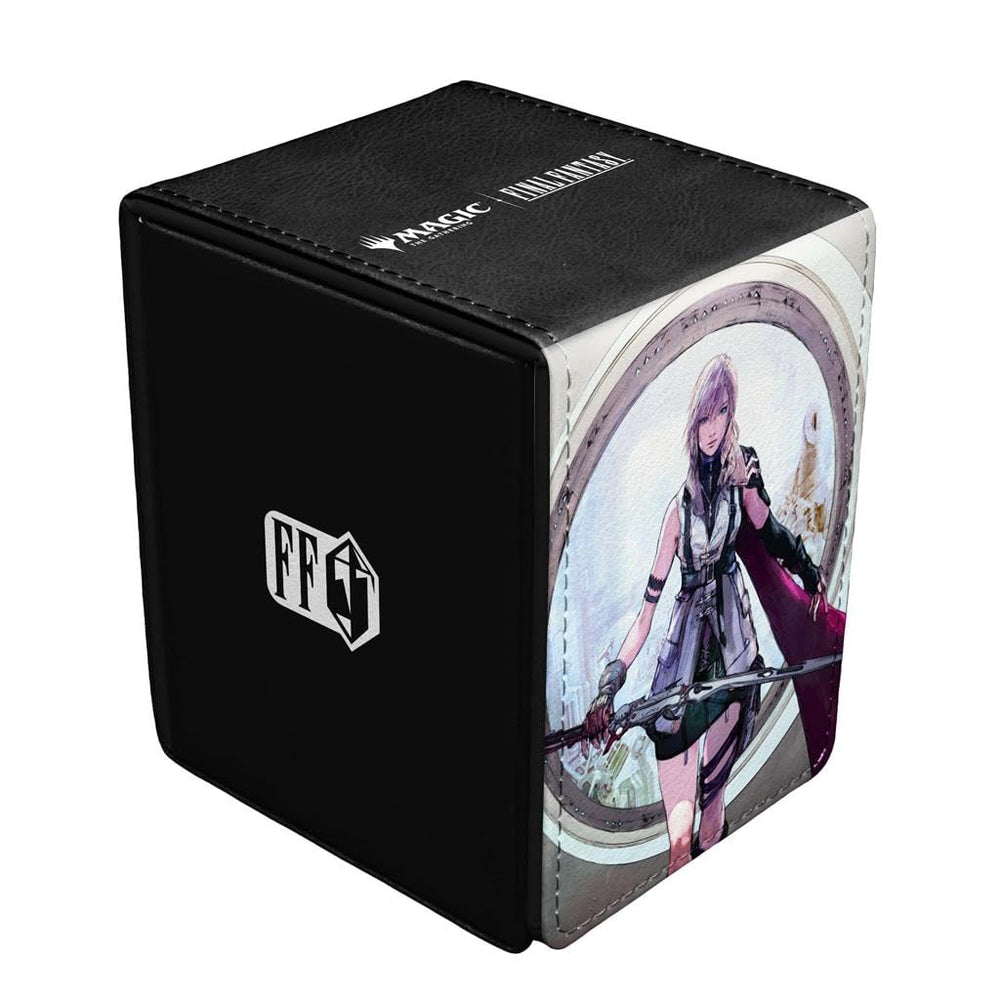 Ultra Pro Final Fantasy Alcove Flip Deck Box Lightning protects MTG decks during travel.
