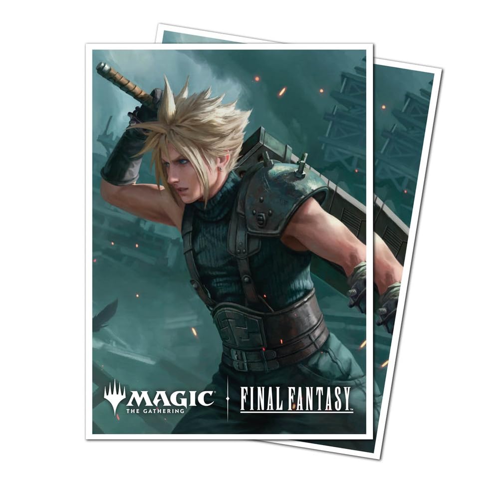 Ultra PRO Final Fantasy x Universes Beyond Cloud Ex-Soldier sleeves offer iconic artwork and durable protection.