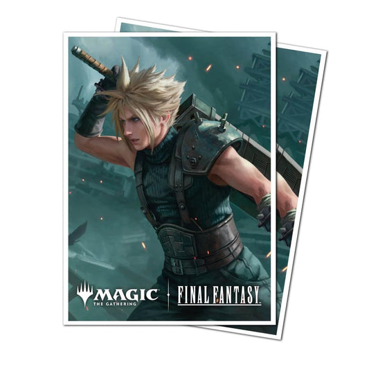 Ultra PRO Final Fantasy x Universes Beyond Cloud Ex-Soldier sleeves offer iconic artwork and durable protection.