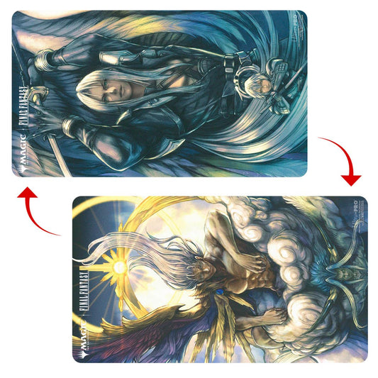 Ultra PRO Final Fantasy Sephiroth 2 playmat front view with dual-sided artwork for MTG protection