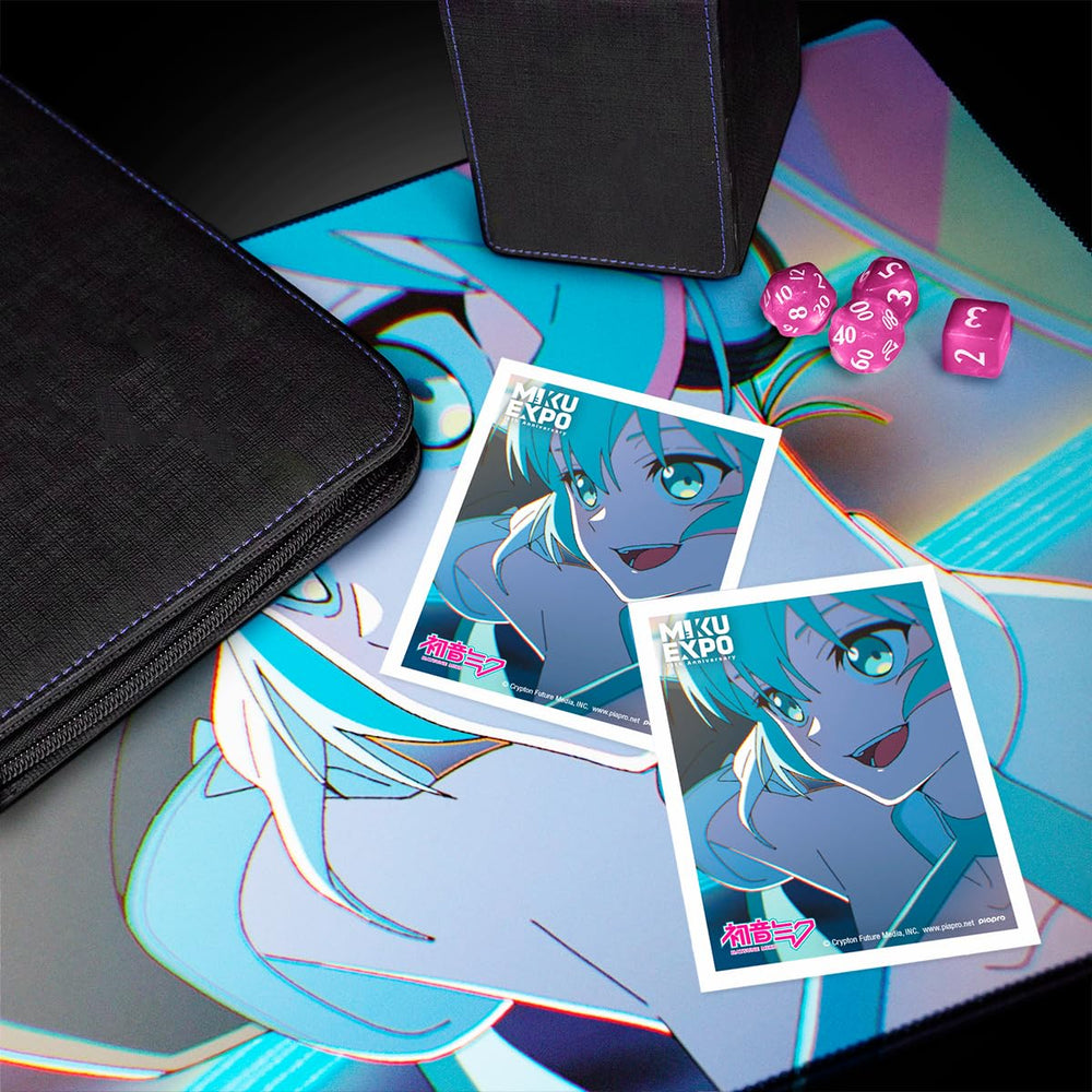Ultra PRO Hatsune Miku 100ct Flight deck sleeves ideal for protecting a full deck in tournaments.