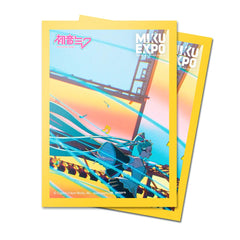 Ultra Pro Hatsune Miku 10th Anniversary deck protector artwork protects cards and showcases vibrant design.