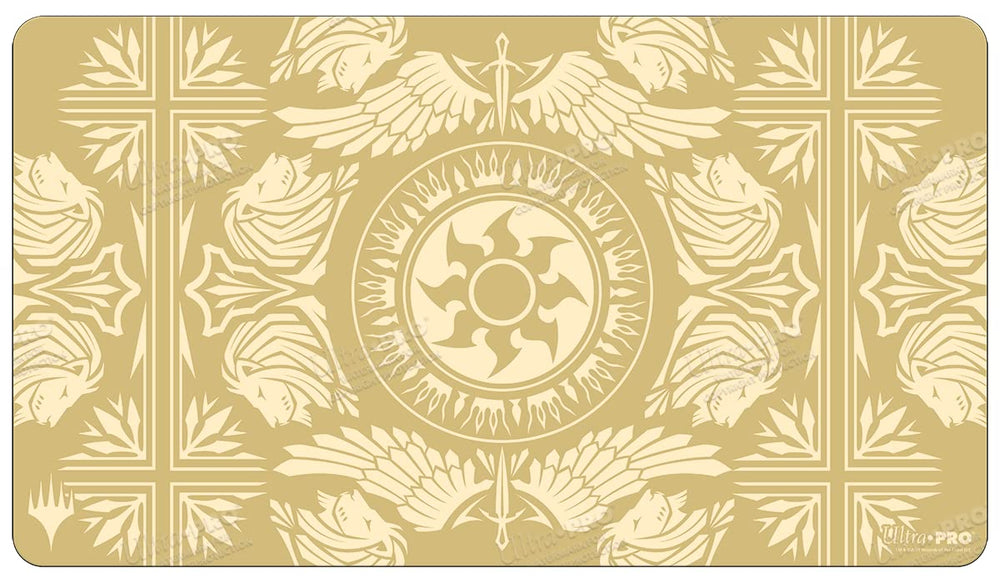 Ultra PRO Mana 7 Plains playmat with MTG art and non-slip backing for stable play