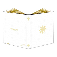 Ultra PRO Mana 8 9-Pocket PRO-Binder front cover with Plains symbol, ideal for organizing MTG decks.
