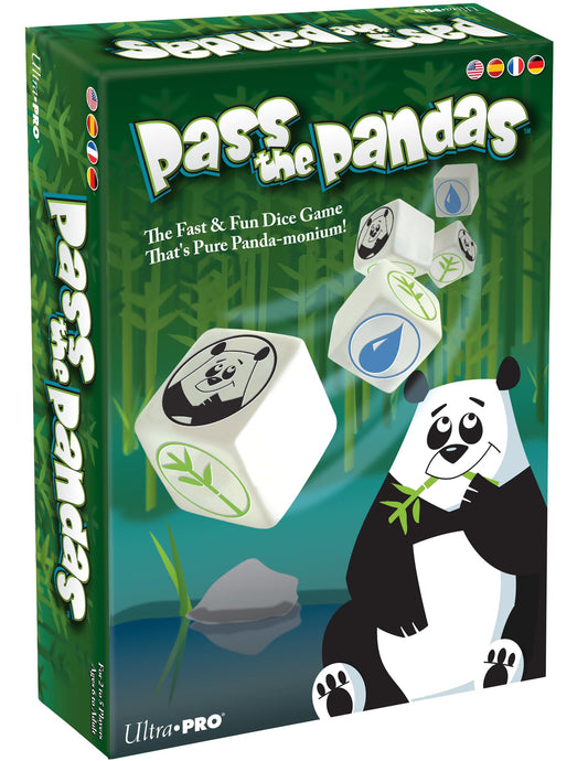 Ultra Pro Pass The Pandas: pandas roll to pass dice, enhancing family strategy.