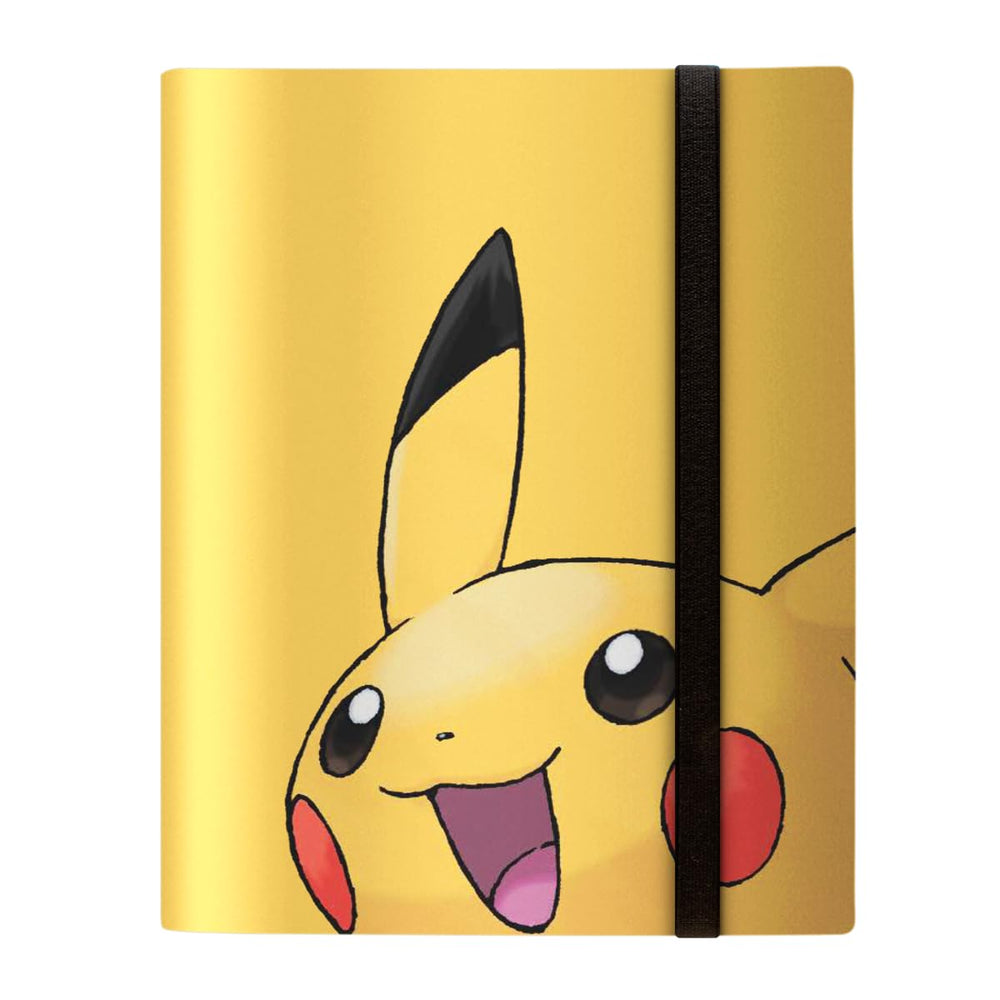 Ultra PRO Pikachu 9-Pocket PRO Binder cover showcases vibrant art for display and collection.