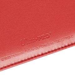 Ultra Pro Pokemon Premium 4-Pocket Snap Binder closed front with enamel Poké Ball clasp.