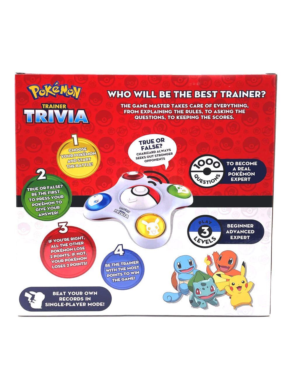 Ultra Pro Pokemon Trainer Trivia instructions manual included for quick setup