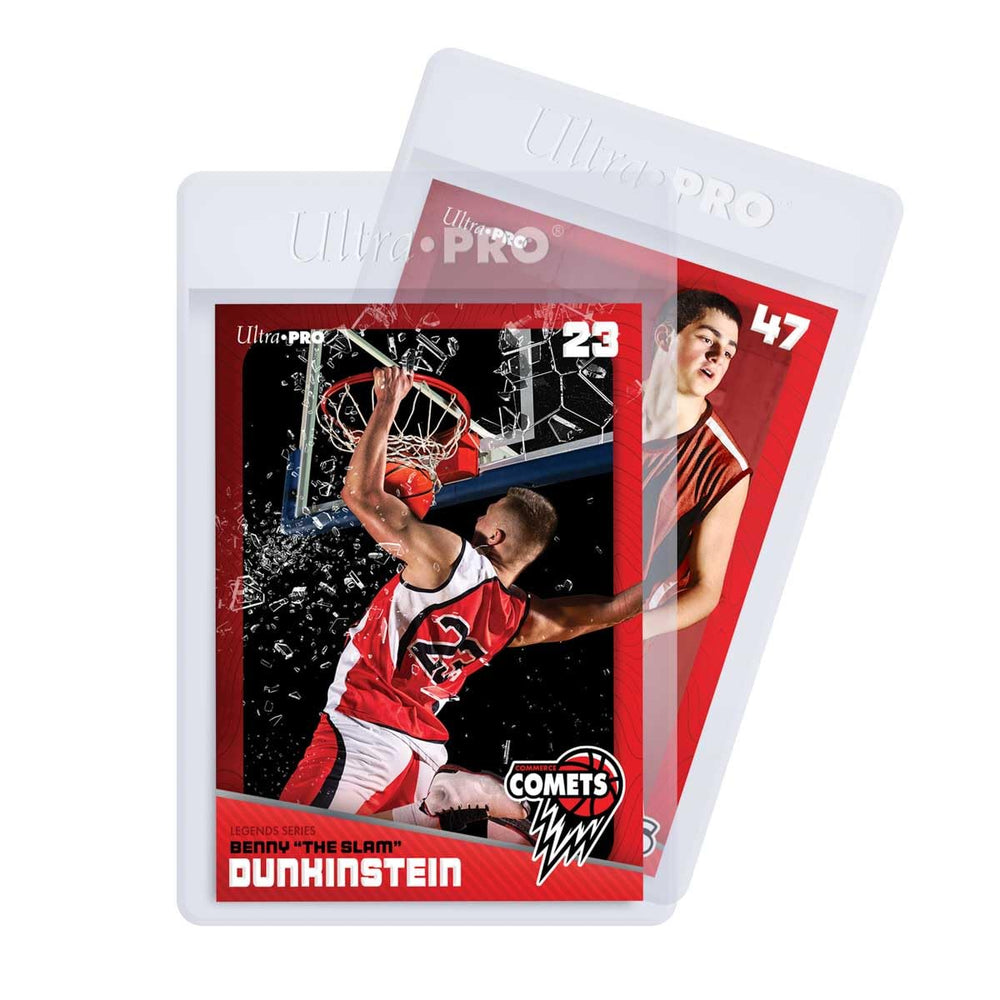 Ultra Pro sleeve with card inside demonstrates safe handling and easy viewing.