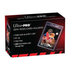 Ultra Pro clear vinyl material provides transparent protection while showcasing the card design.
