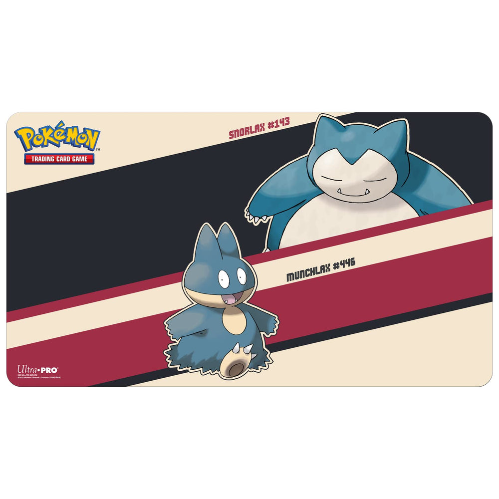 Ultra Pro Snorlax Munchlax playmat for Pokemon battles and desk use.