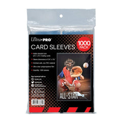Ultra PRO soft sleeves close-up showing crystal-clear film for card protection.
