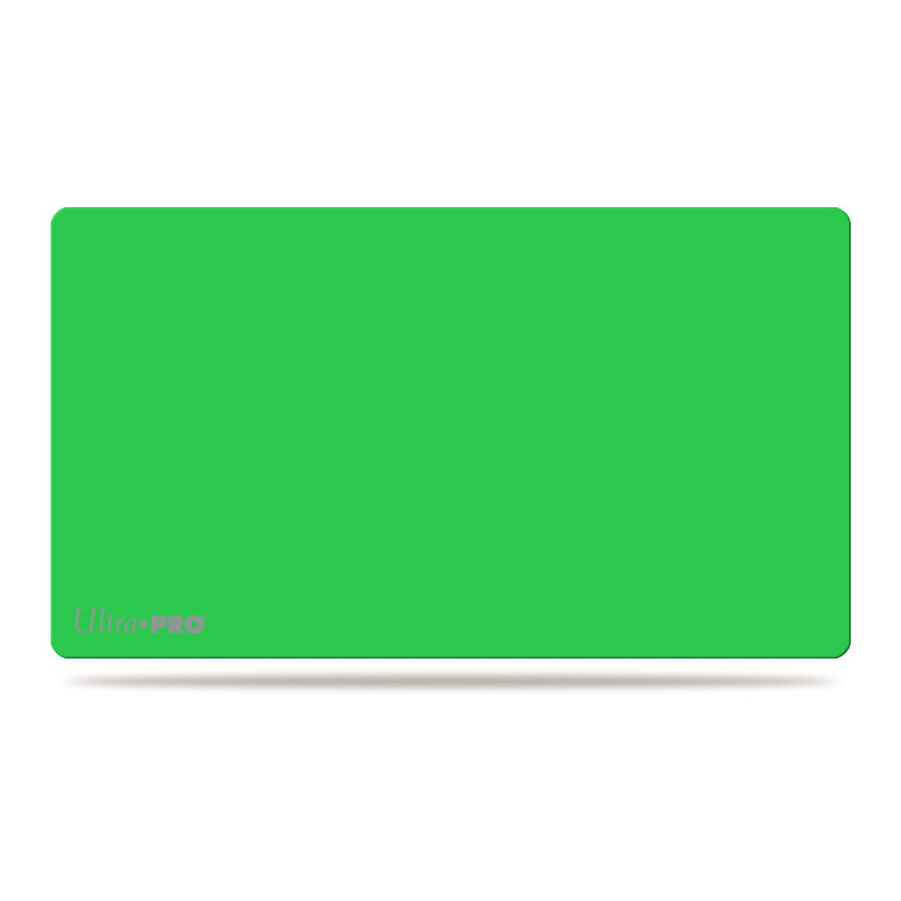 Ultra Pro lime green play mat for card games protects surfaces and keeps items clean