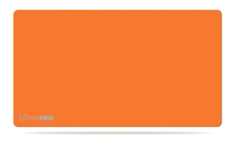 Ultra Pro Solid Orange Play Mat with a clean, soft surface for card games and crafts.