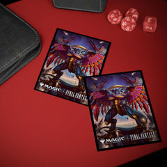 Ultra Pro standard-size sleeves with Bahamut artwork support tournament play and secure storage.