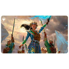 Ultra PRO Tarkir Dragonstorm Eshki playmat art enhances MTG sessions with vivid artwork