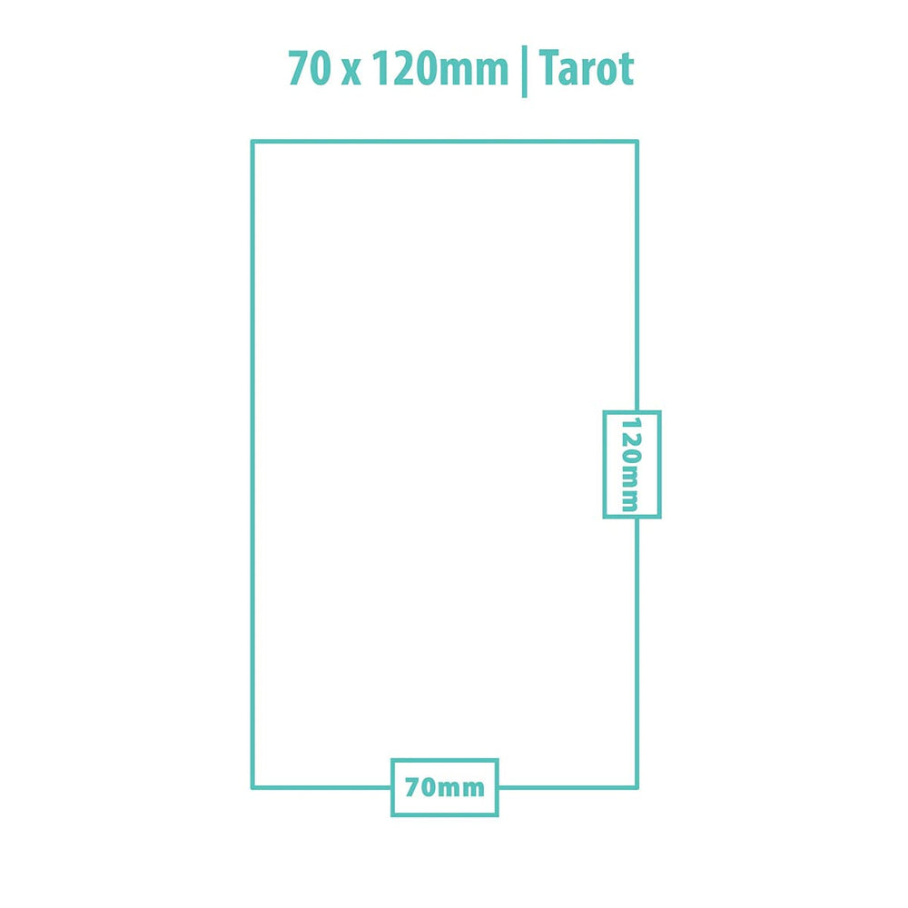 Ultra Pro Tarot sleeve 70x120 packaging, 50-pack ready for storage and transport.