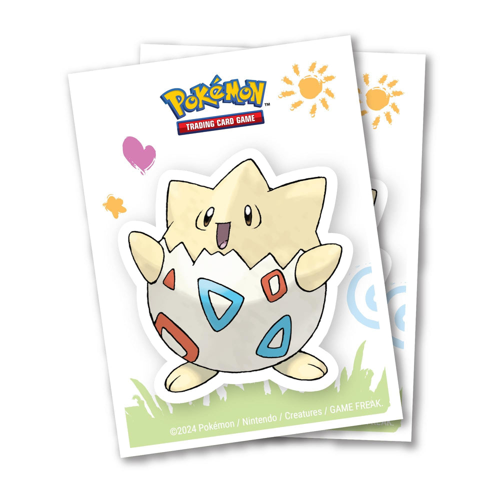 Ultra Pro Togepi Apex deck sleeves display Togepi artwork and protect standard Pokémon cards.