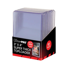Ultra Pro 3x4 top loader protects 180pt cards while keeping them visible