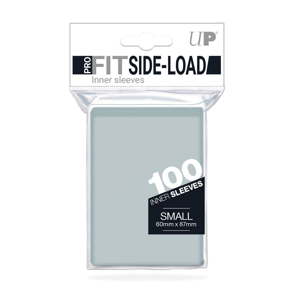 Ultra Pro UPR84650 side-load deck protector close-up protecting small cards.