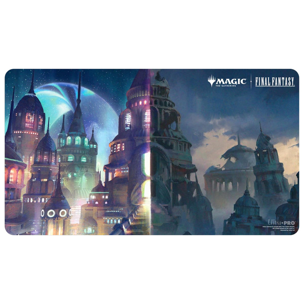 Ultra PRO Zanarkand Ancient Metropolis playmat with licensed MTG artwork for immersive sessions.