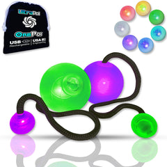 UltraPoi OrbPoi LED poi ball head for smooth contact and safe outdoor practice.