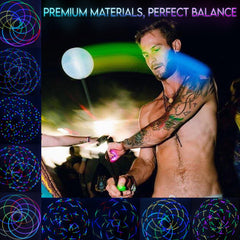 UltraPoi OrbPoi knob handle offers secure grip for confident spins at festivals.