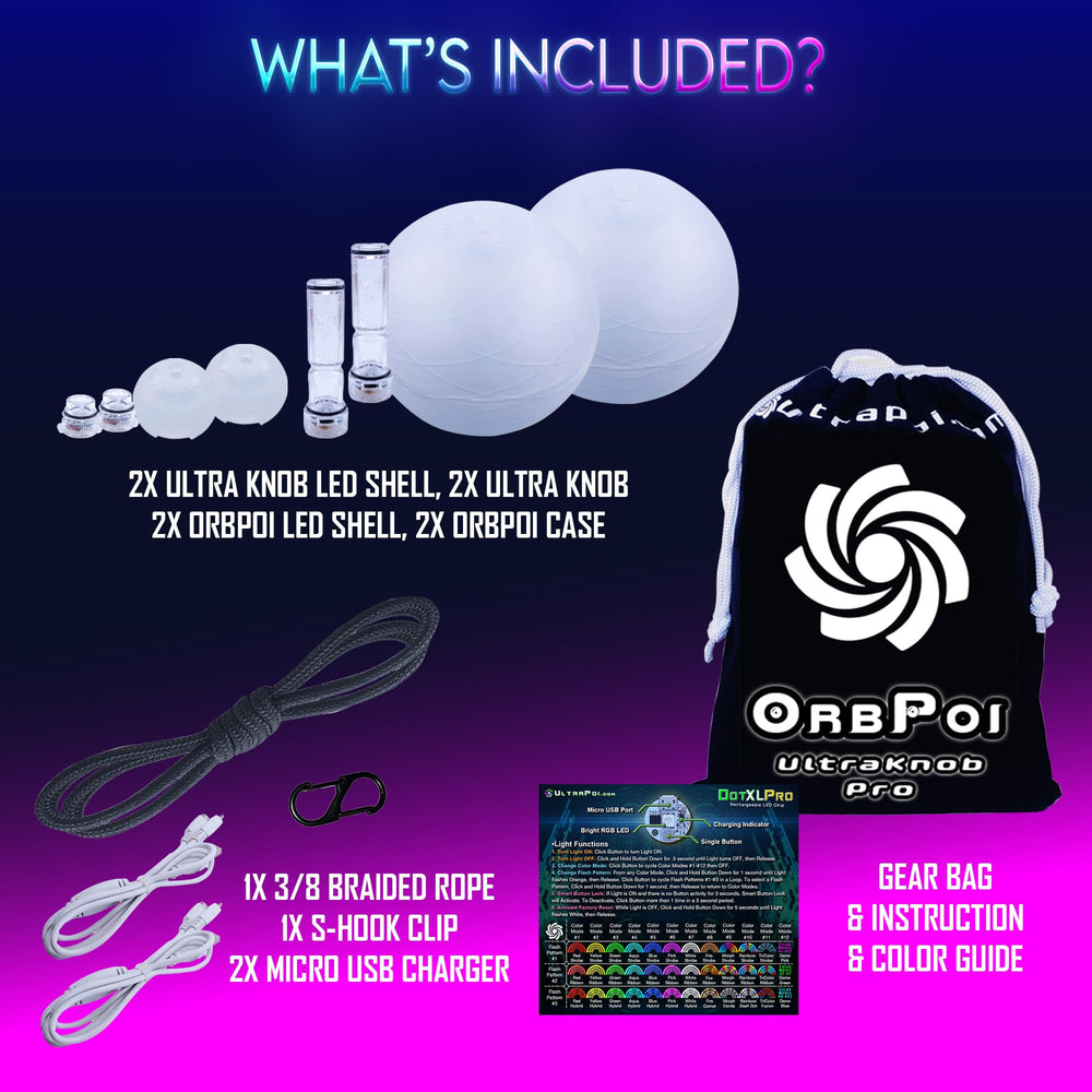 UltraPoi OrbPoi color modes enable dynamic visual trails for captivating stage presence.