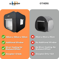 Ultrapopp compatible with lights and projector for cozy sensory moments.