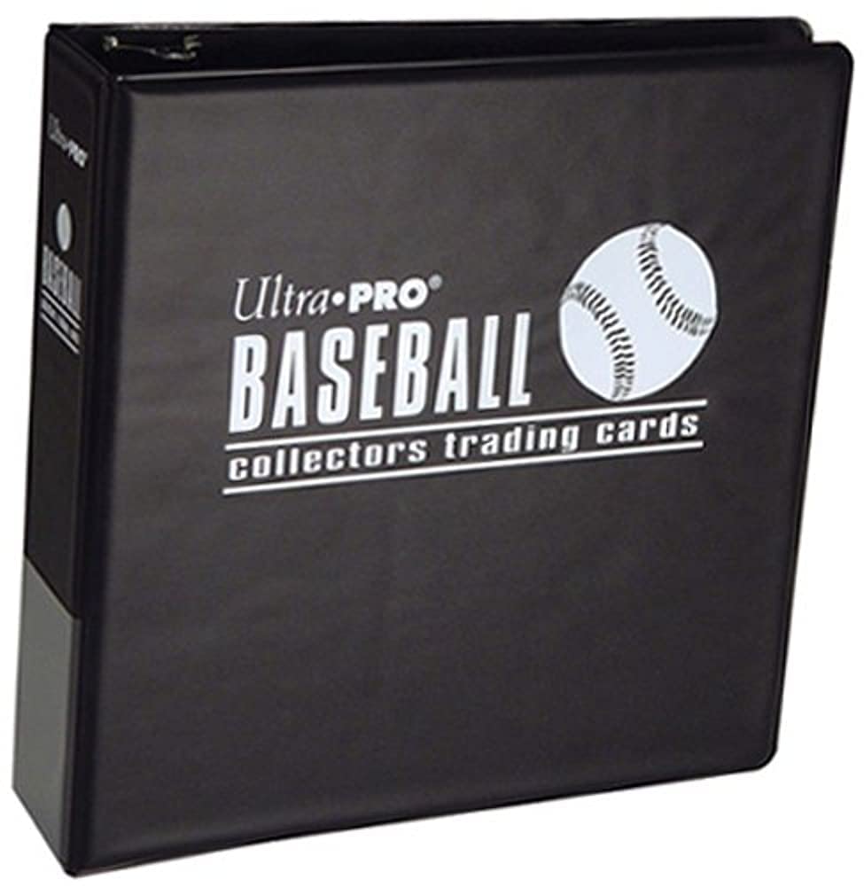 Ultra Pro 3inch Black Baseball Album cover with foil design enhances display and protection