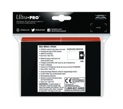 Ultra Pro Eclipse gloss sleeves packaging shot showing 100-pack pumpkin orange sleeves for standard cards.