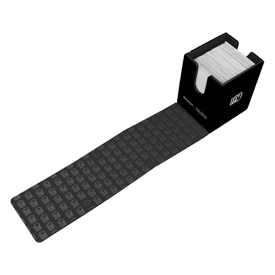 Compact deck box holding up to 100 double-sleeved standard-size cards