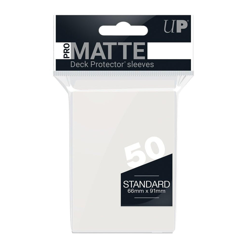 Ultra Pro PRO-Matte deck protector pack on display with non-glare matte edge.