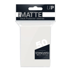 Ultra Pro PRO-Matte deck protector pack on display with non-glare matte edge.